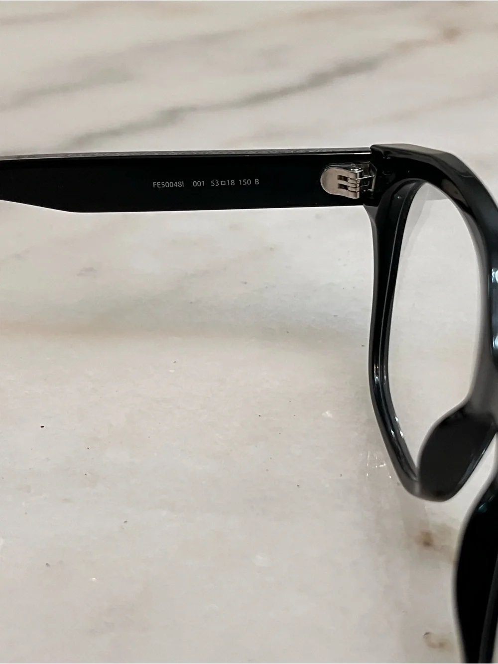 Fendi Kids Black Glossy Acetate Eyeglass Frames
